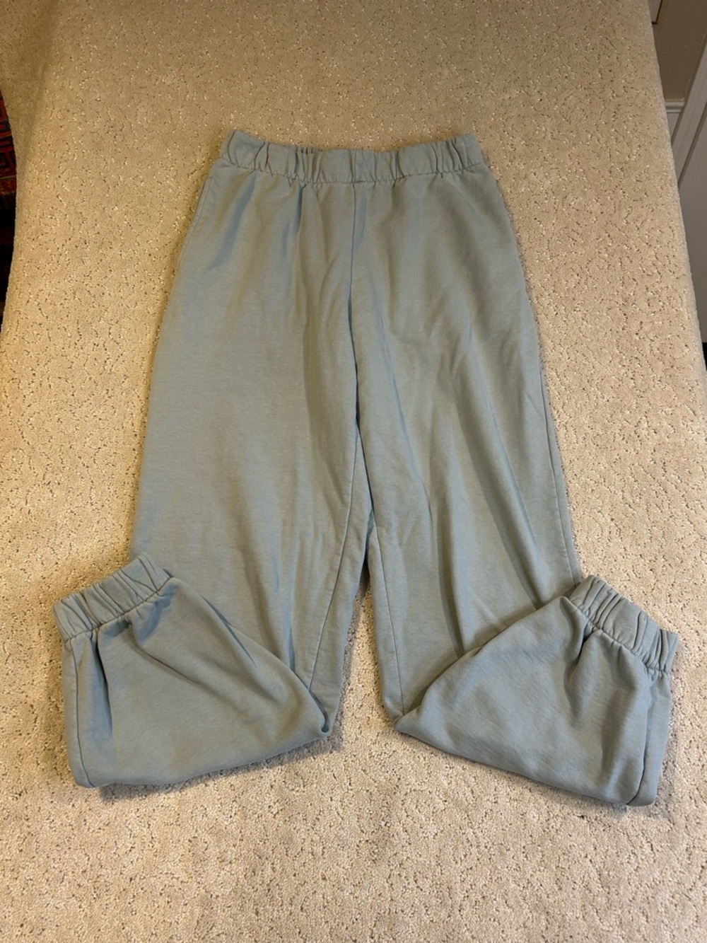 John Galt Sweatpants Womens One Size Brandy Melville Fleece Jogger Greenish